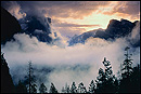 Photo: Clouds in Yosemite Valley at Sunrise, Yosemite National Park, California