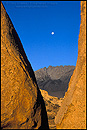 Photo: Moonset over Basin Mountain, Buttermilk Region, Eastern Sierra, California