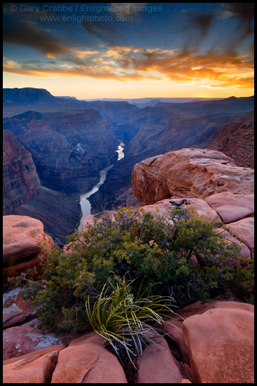 Photo: Sunset over the Colorado River at Toroweep, Grand Canyon National Park, Arizona