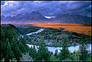 Picture: Stormy sunrise light over the Snake River, Grand Teton National Park, Wyoming