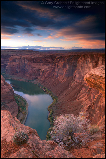 Picture: Overlooking the Colorado River at Horseshoe Bend, near Page, Arizona