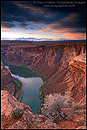 Picture: Overlooking the Colorado River at Horseshoe Bend, near Page, Arizona
