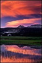 Picture: Alpenglow on Lenticular Clouds at sunset, Tuolumne Meadows, Yosemite National Park, Californi