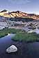 Alpine tarn and lakelet near Sheep Ridge, Nine Lakes Basin, Hoover Wilderness, Eastern Sierra, California