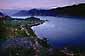 Pre-dawn light over the Columbia River, Columbia River Gorge National Recreation Area, near Portland, Oregon