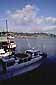 Commercial fishing boat at Fisherman's Wharf, Newport, Central Oregon Coast