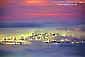 San Francisco in fog at sunset, from the Berkeley Hills, California