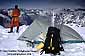 Winter tent camp on Dewey Point, overlooking Yosemite Valley, Yosemite National Park, California