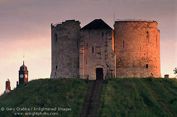 Morning light on Clifford's Tower, York, England