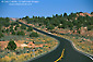 Photo: Curved scenic byway Highway 12 through the high desert of Utah