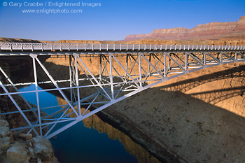 Picture: Steel Arch Navajo Bridge above the Colorado River, Glen Canyon, near Page, Arizona