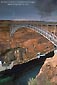 Image: Steel Arch bridge above the Colorado River at Glen Canyon, near Page, Arizona