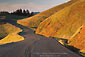 Picture: Twisting curved road and rolling hills at sunset, Bolinas Ridge, Marin County, California