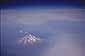 Aerial View of Mount Shasta Volcano from 30,000 feet, Siskiyou County, Northern California