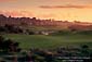 Coastal sunset over the Inn and Golf Course at Spanish Bay, 17 Mile Drive, near Carmel, Monterey Peninsula, California