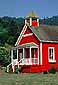 Little red school house, near Orick, Humboldt County, Northern California