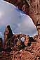 Turret Arch as seen from North Window Arch, Arches National Park, Utah