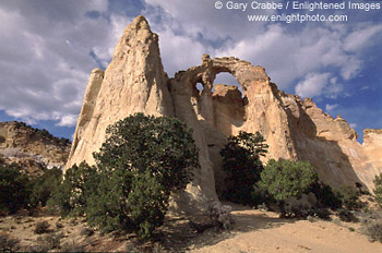 Clouds over Grovsenor Arch, Grand Staircase - Escalante National Monument, Utah