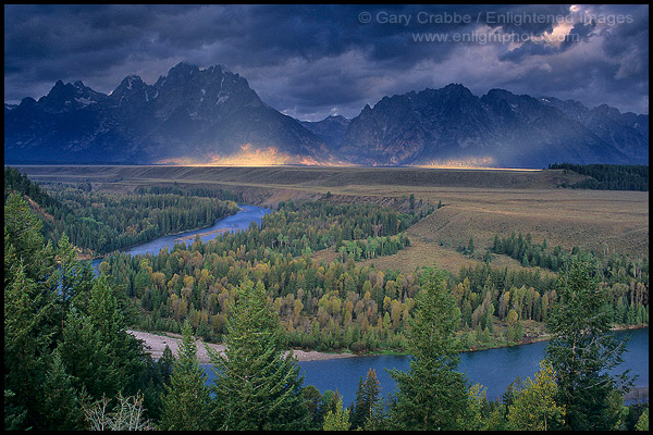 Photo: Stormy sunrise over the Grand Tetons from the Snake River Overlook, Grand Teton National Park, Wyoming