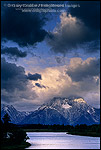 Picture: Clouds shroud Mt. Moran on a stormy morning at Oxbow Bend, Snake River, Grand Teton National Park, WYOMING