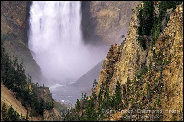 Photo: Lower Yellowstone Falls, Grand Canyon of the Yellowstone River, Yellowstone National Park, Wyoming