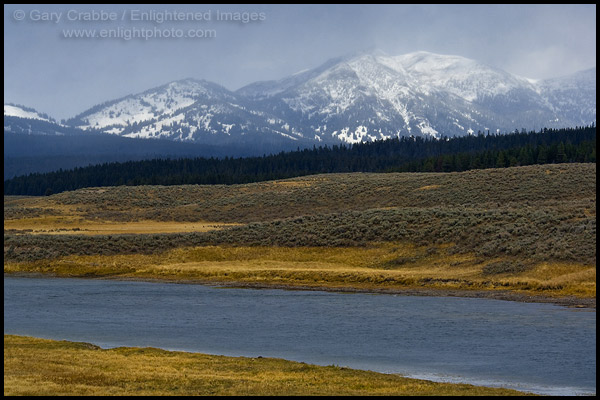 Photo: Yellowstone River, Hayden Valley, Yellowstone National Park, Wyoming